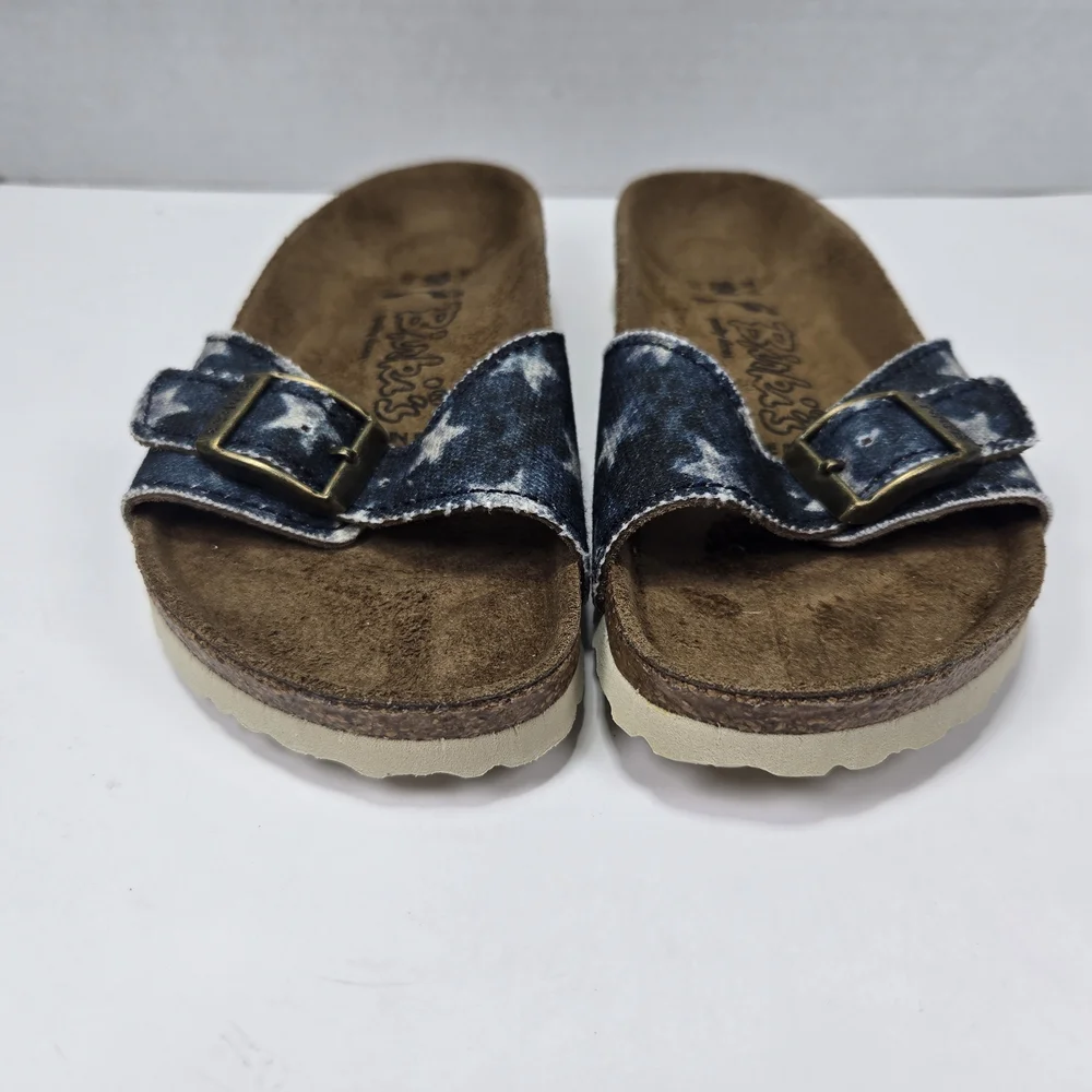 Birkenstock Birki's Kids Madrid Canvas Stars Navy Sandals Size EU 30 US C12 190